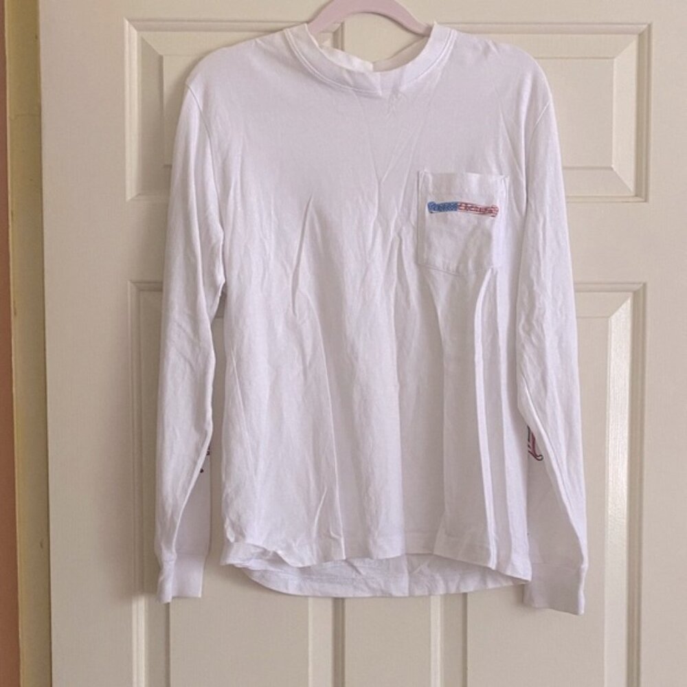 NWOT Chrome Hearts White Long Sleeve Shirt with Logo Detail, Size S